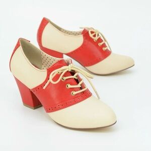 B.A.I.T.- but another innocent tale Heather Red/Cream Shoes